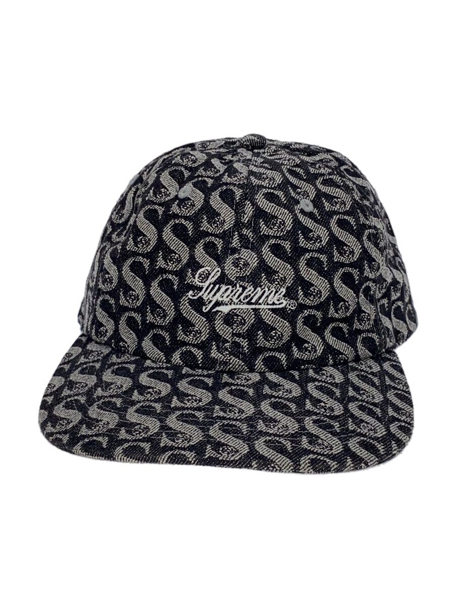 【中古】Supreme◆MonogramDenim9-panel/キャップ/FREE/コットン/GRY/総柄/メンズ【服飾雑貨他】