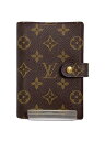 【中古】LOUIS VUITTON◆アジェンダPM_モノグラム_BRW/--/BRW/総柄/レディース【服飾雑貨他】
