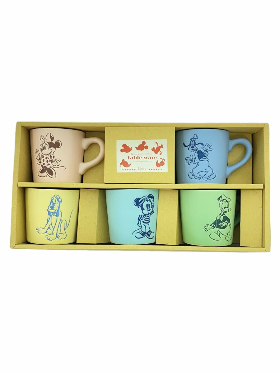 【中古】Disney◆グラス/5点セット/マルチカラー/アソートマグセット/カジュアルシリーズ/マグカップ//【キッチン用品】