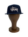 【中古】STUSSY◆キャップ/--/NVY/無地/メンズ【服飾雑貨他】