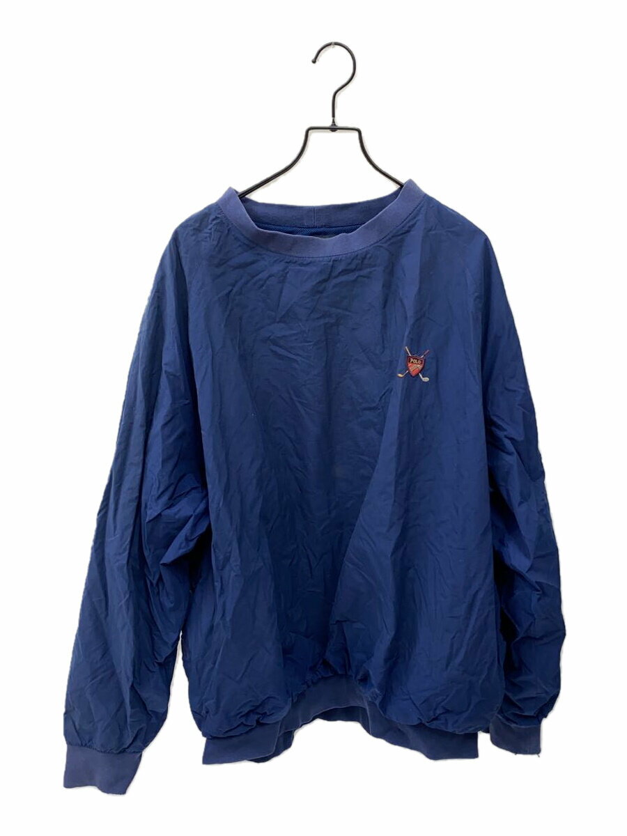 【中古】POLO RALPH LAUREN◆トップス/L/ナイロン/NVY/無地【メンズウェア】