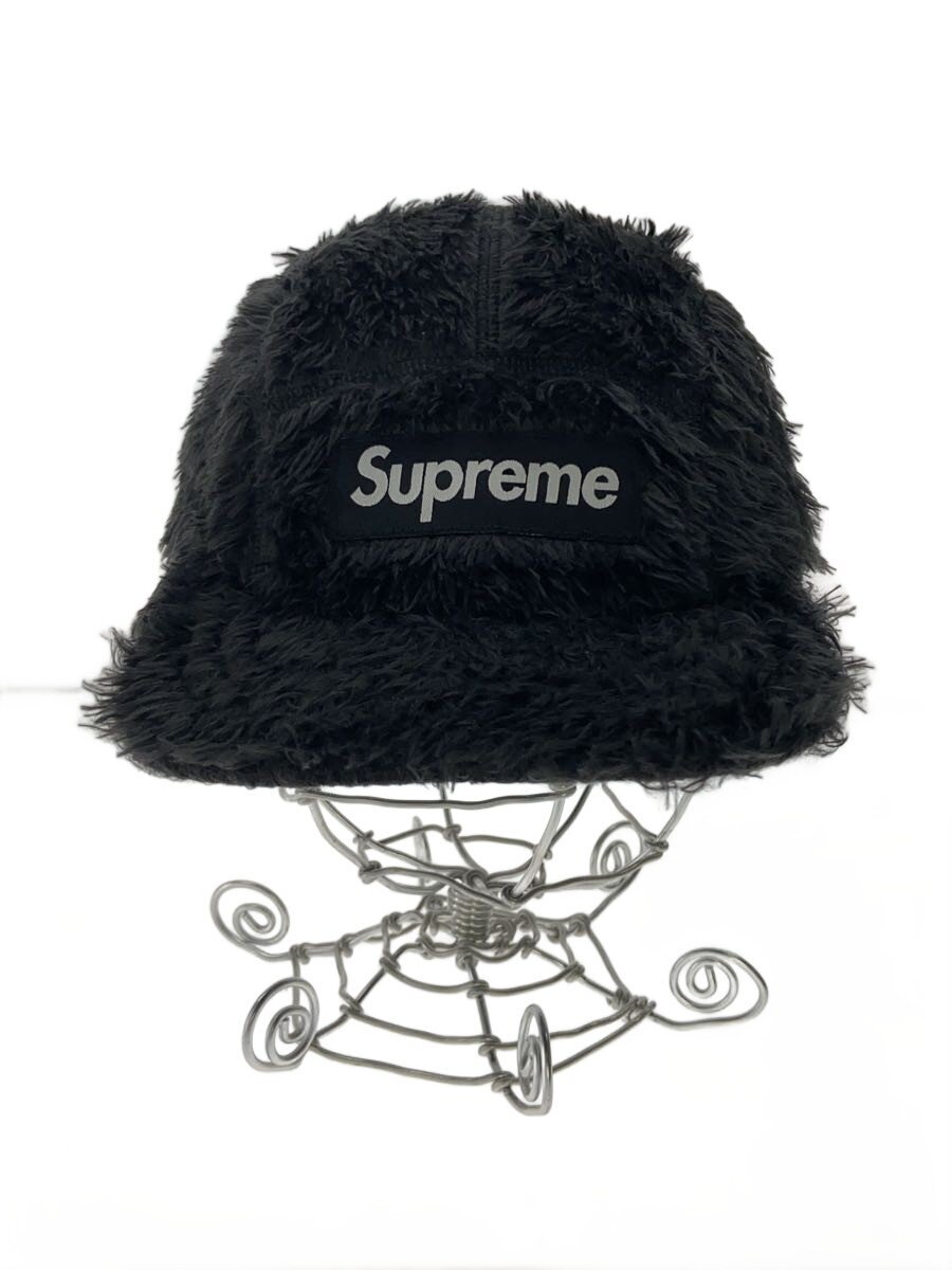 Supreme◆24AW/FUZZY CAMP CAP/--/ポリエステル/BLK/メンズ/? NULL ?