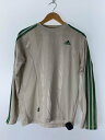 【中古】adidas◆スポーツウェアー/BEG【スポーツ】