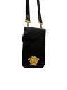 【中古】VERSACE◆メドゥーサ/ショルダーバッグ/レザー/BLK【バッグ】(4)
