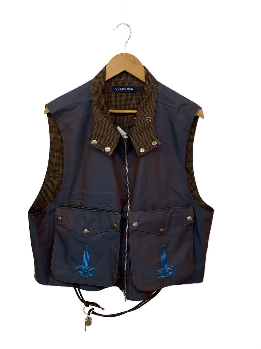 COGNOMEN◆25AW/KINDNESS VEST/カインドネスベスト/L/コットン/BRW/WA-VE-MO1