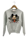 【中古】Disney◆スウェット/--/コットン/GRY/USA製/MICKEY【レディースウェア】(4)