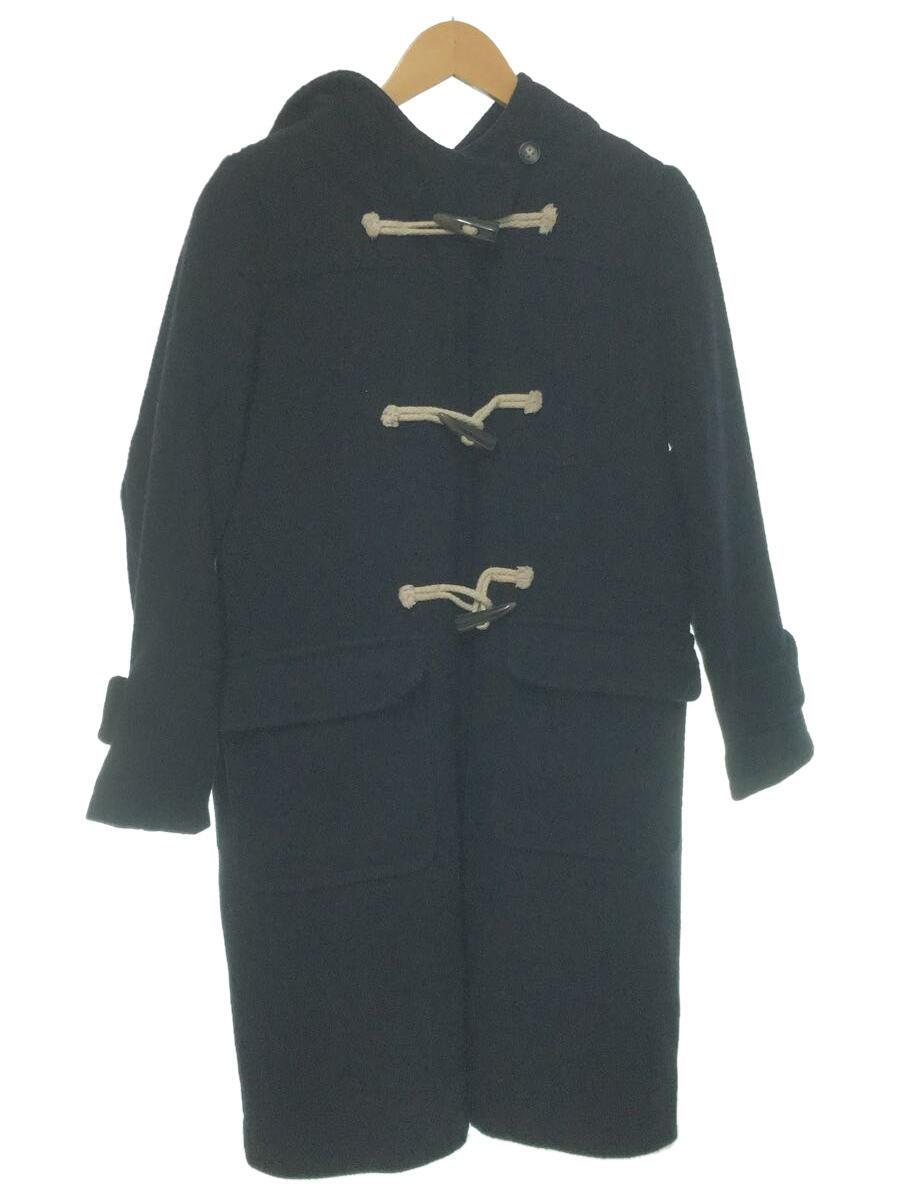 【中古】BEAMS HEART◆ダッフルコート/1/ポリエステル/NVY/無地/43-19-0075-441【レディースウェア】