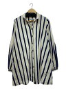 【中古】BEVERLY HILLS POLO CLUB◆長袖シャツ/--/コットン/WHT/ストライプ【メンズウェア】(4)