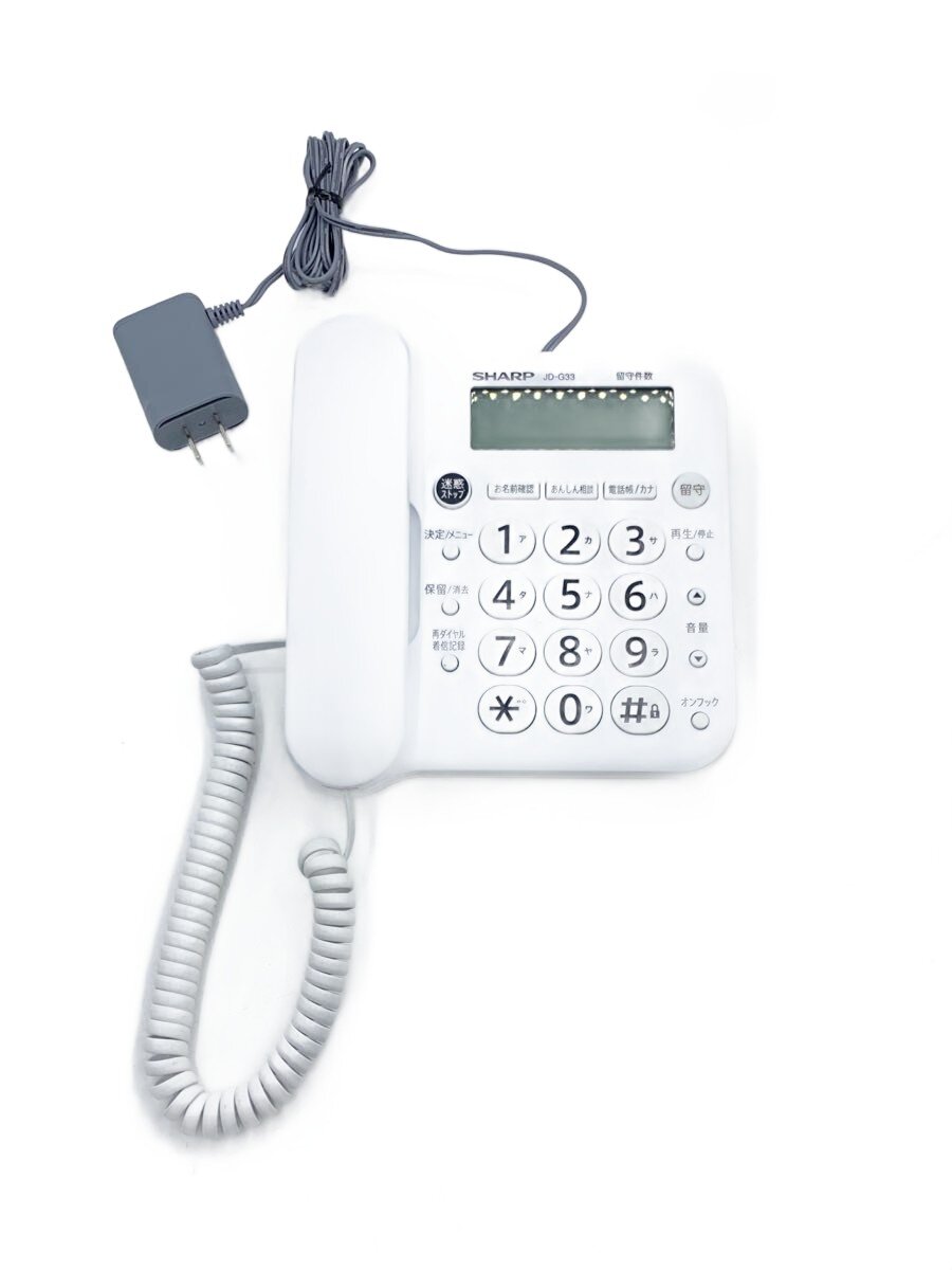 【中古】SHARP◆電話機 JD-G33CL【家電・ビジュアル・オーディオ】