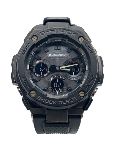 【中古】CASIO◆ソーラー腕時計・G-SHOCK/デジアナ/ラバー/BLK/BLK【服飾雑貨他】 【中古】CASIO◆ソーラー腕時計・G-SHOCK/デジアナ/ラバー/BLK/BLK【服飾雑貨他】