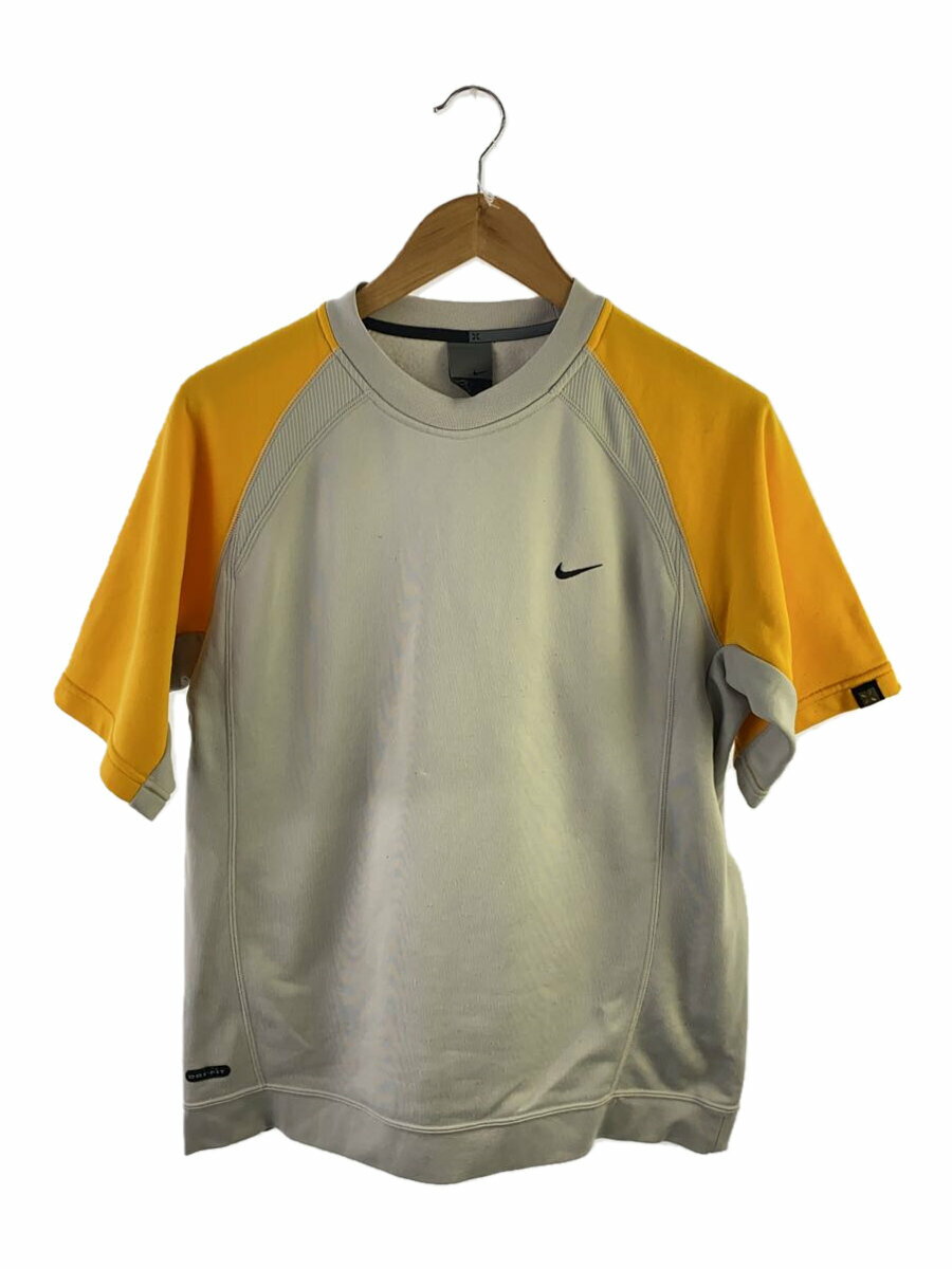 【中古】NIKE◆00s/DRI-FIT/サイドジップ/Tシャツ/L/ポリエステル/GRY【メンズウェア】