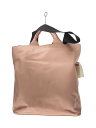 【中古】JIL SANDER◆トートバッグ/レザー/ピンク/無地【バッグ】