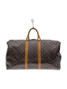 【中古】LOUIS VUITTON◆キーポル・バンドリエール60_モノグラム・キャンバス_BRW/PVC/BRW/モノグラム【バッグ】