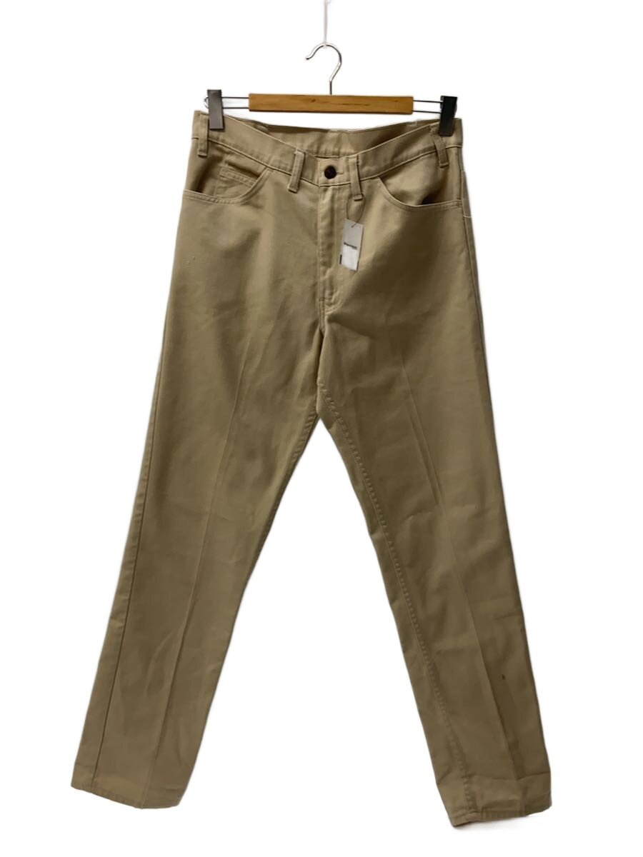 Levi’s◆60s- Sta-Prest Scovill Zip 刻印6 均等v ストレートパンツ/--/コットン/BEG