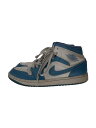 【中古】NIKE◆AIR JORDAN 1 MID_エア ジョーダン 1 ミッド/26.5cm/BLU【シューズ】(4)