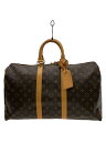 【中古】LOUIS VUITTON◆キーポル45_モノグラム・キャンバス_BRW/PVC/BRW【バッグ】