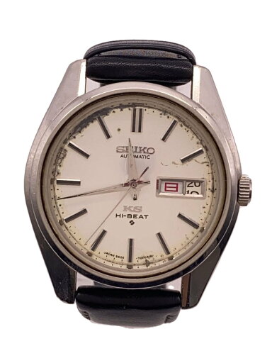 【中古】SEIKO◆自動巻腕時計/アナログ/レザー/WHT/BLK/5626-7000/KING SEIKO/HI-BEAT【服飾雑貨他】 【中古】SEIKO◆自動巻腕時計/アナログ/レザー/WHT/BLK/5626-7000/KING SEIKO/HI-BEAT【服飾雑貨他】