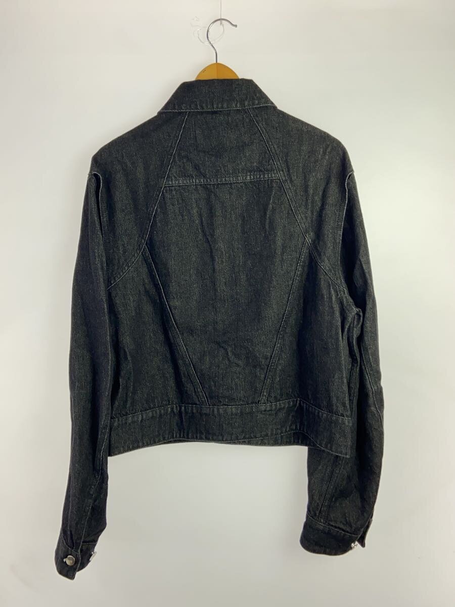 2nd STREET 楽天市場店の【中古】HELIOT EMIL◆23SS/Equisetum/カットアウトデニムジャケット/クロップド丈/46/コットン/BLK/? NULL ?【メンズウェア】｜アングル2