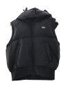 【中古】DIESEL◆23AW/W-PEYT-SSL JACKET/ダウンベスト/42/ナイロン/BLK/無地/W-PEYT-SSL【レディースウェア】