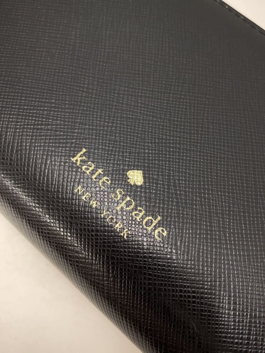 【中古】kate spade new york◆長財布/--/BLK/レディース/wlr00593【服飾雑貨他】