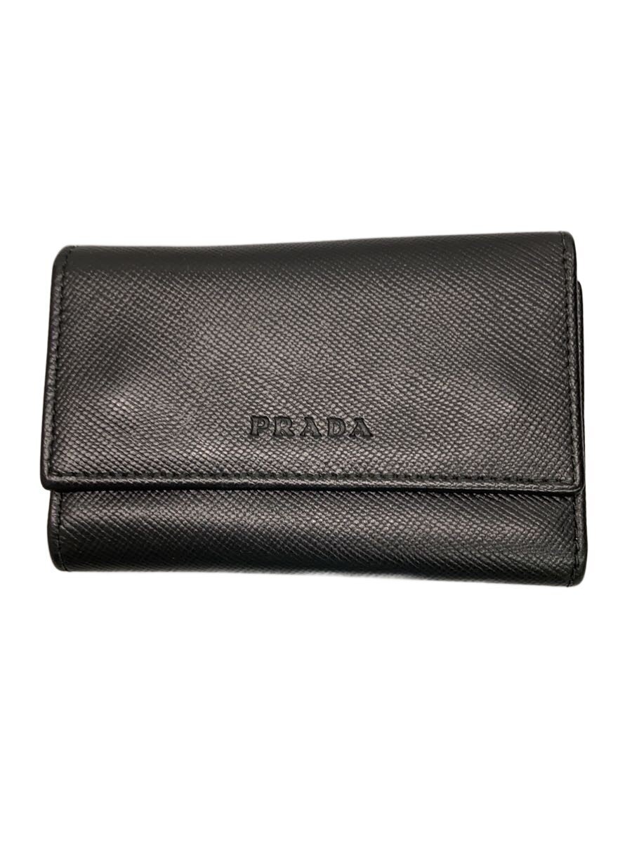 【中古】PRADA◆キーケース/--/BLK/無地/メンズ【服飾雑貨他】