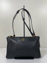 【中古】COACH◆ショルダーバッグ/レザー/BLK/F38273【バッグ】