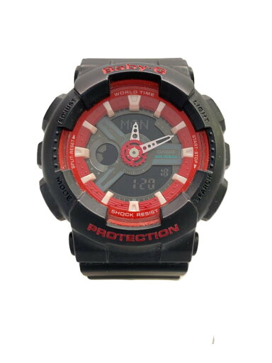 【中古】CASIO◆クォーツ腕時計・Baby-G/デジアナ/ラバー/BLK/BLK/SS【服飾雑貨他】 【中古】CASIO◆クォーツ腕時計・Baby-G/デジアナ/ラバー/BLK/BLK/SS【服飾雑貨他】