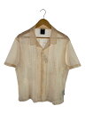 【中古】HUF◆24SS/WORLD TOUR LACE SHIRT/M/ポリエステル/CRM/BU00211【メンズウェア】