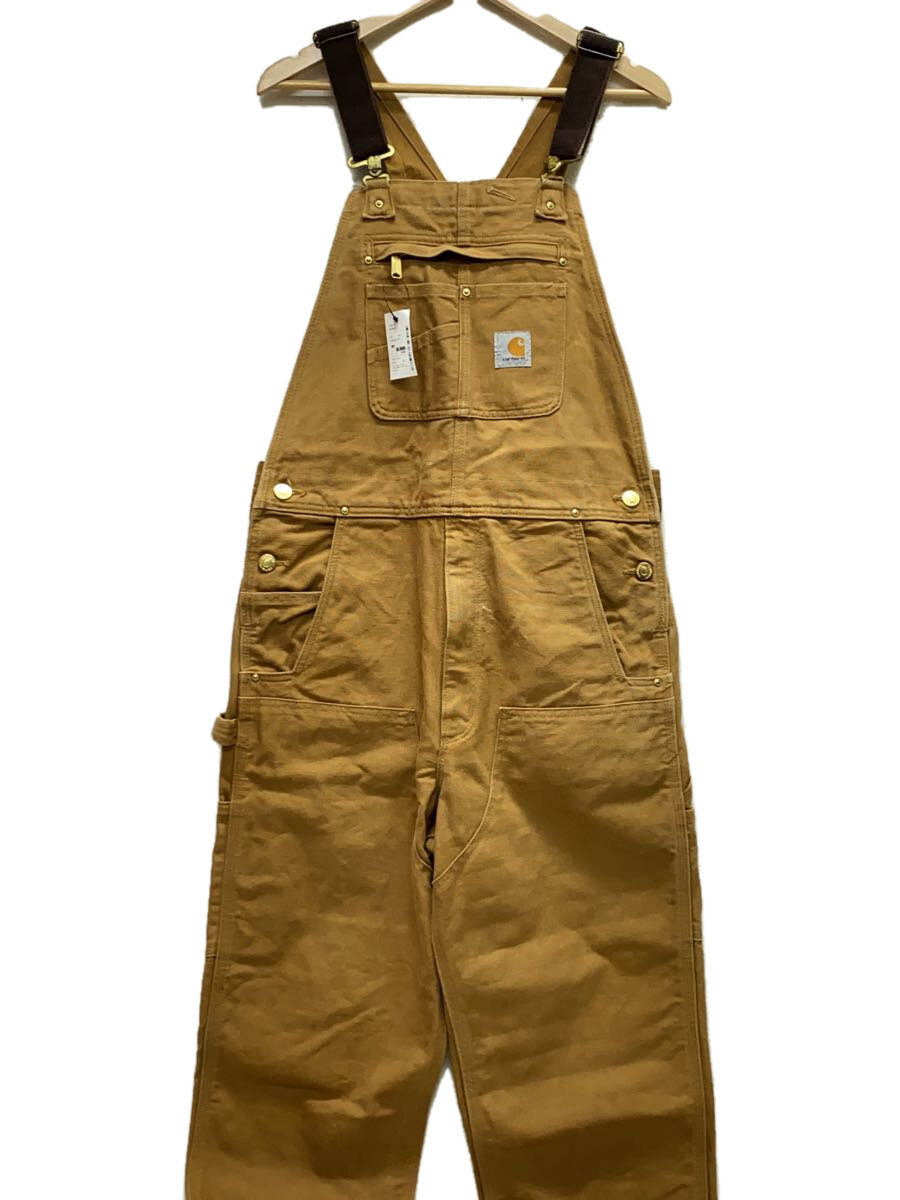【中古】Carhartt◆オーバーオール/34/コットン/CML/無地/102776-211//【メンズウェア】