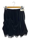 【中古】FOXEY NEWYORK◆VELOUR NOIR/スカート/40/ベロア/BLK/32228-VASFX201V【レディースウェア】