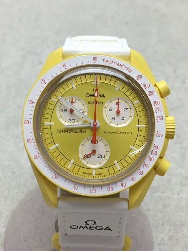 【中古】OMEGA◆MISSION TO THE SUN/クォーツ腕時計/アナログ/イエロー/ドットオーバー90【服飾雑貨他】 【中古】OMEGA◆MISSION TO THE SUN/クォーツ腕時計/アナログ/イエロー/ドットオーバー90【服飾雑貨他】