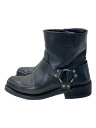 【中古】HARLEY DAVIDSON◆エンジニアブーツ/US9/BLK/レザー/94422【シューズ】