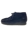 【中古】Clarks◆Walabee/チャッカブーツ/UK8.5/BLK/スウェード【シューズ】