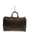 【中古】LOUIS VUITTON◆2)スピーディ40_モノグラム・キャンバス_BRW/PVC/BRW//【バッグ】