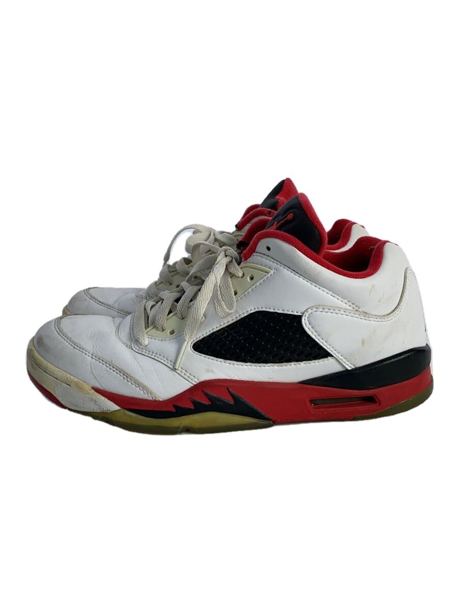 NIKE◆AIR JORDAN 5 RETRO LOW/エアジョーダンレトロロー/ホワイト/819171-101/27cm/W