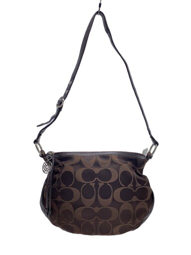 【中古】COACH◆ショルダーバッグ/ナイロン/BRW/13707【バッグ】 【中古】COACH◆ショルダーバッグ/ナイロン/BRW/13707【バッグ】