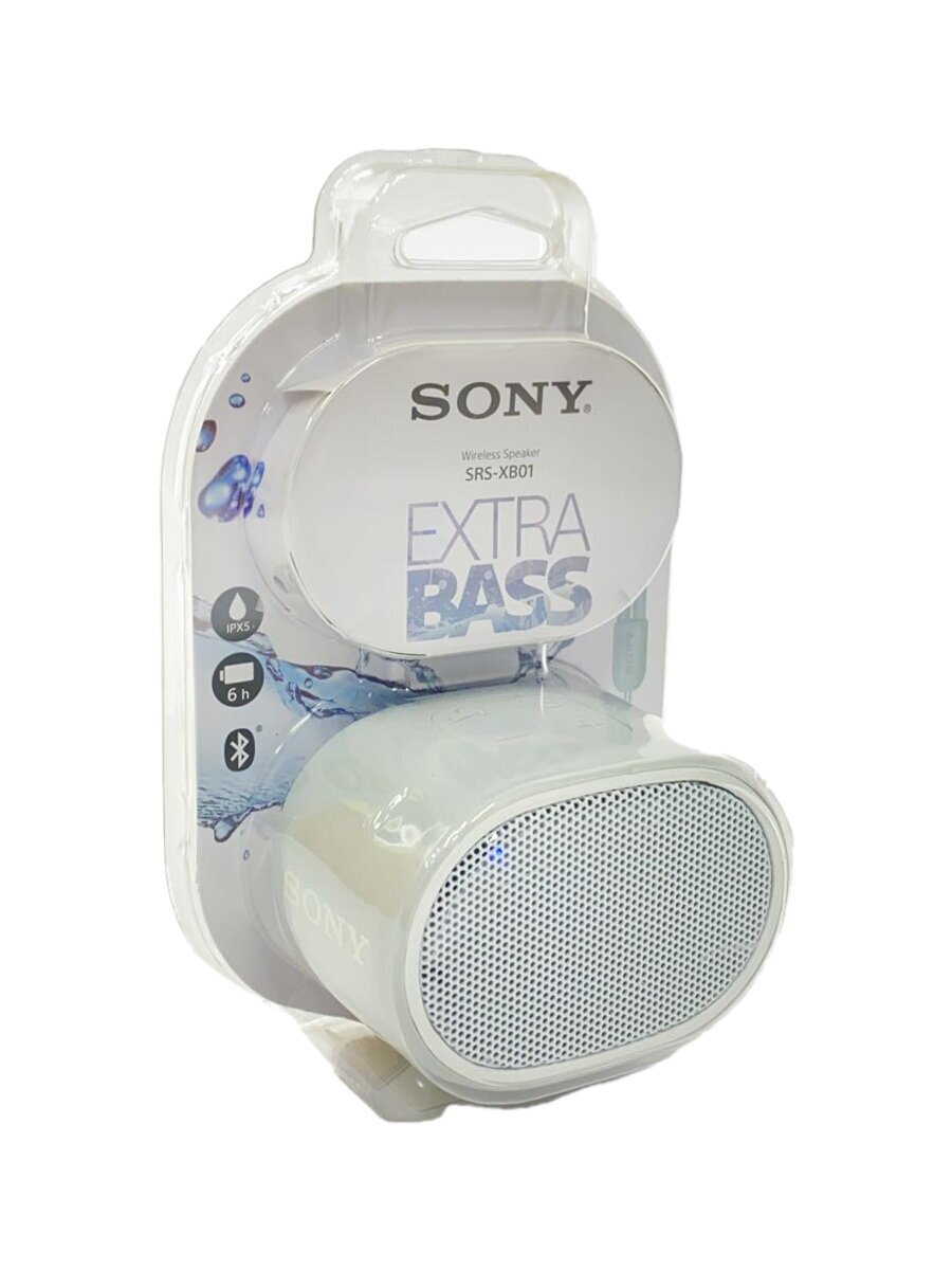 【中古】SONY◆Bluetoothスピーカー SRS-XB01 (W) [ホワイト]【家電・ビジュアル・オーディオ】