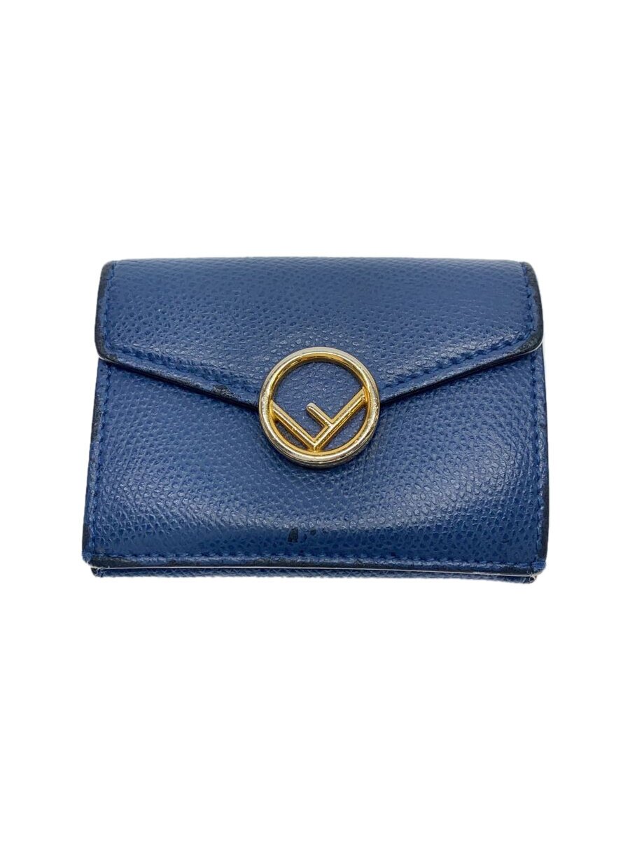 Rakuten - 【中古】FENDI◆3つ折り財布/--/BLU/レディース//【服飾雑貨他】