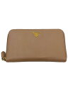 【中古】PRADA◆長財布/レザー/BEG/無地/メンズ【服飾雑貨他】(4)
