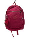 【中古】Kipling◆リュック/ナイロン/PNK【バッグ】