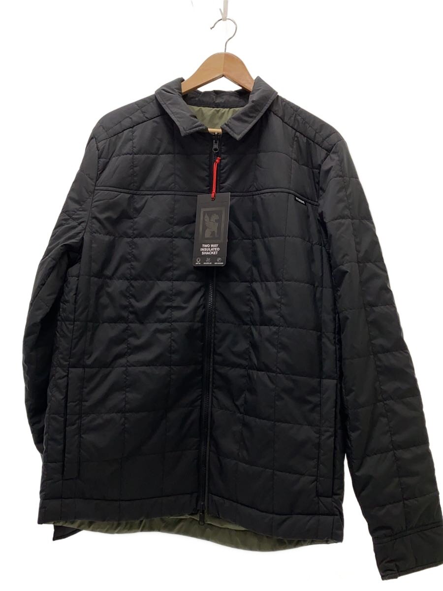 CHROME◆ジャケット/L/ポリエステル/BLK/無地/TWO WAY INSULATED SHACKET