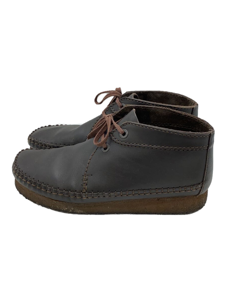【中古】Clarks◆チャッカブーツ/UK7/BRW/レザー/071013292【シューズ】