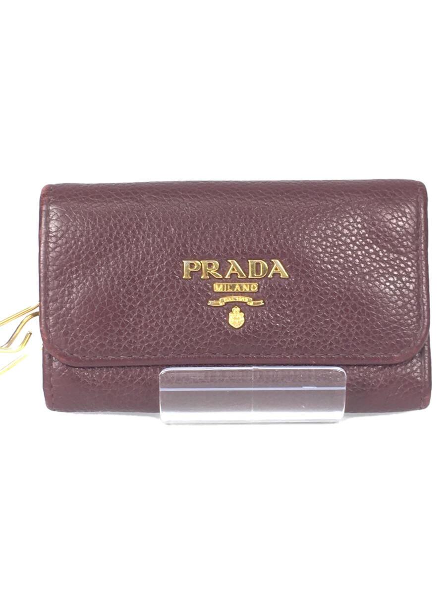 【中古】PRADA◆キーケース/--/BRD/レディース【服飾雑貨他】