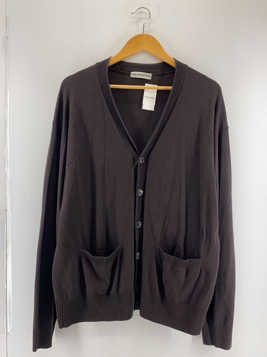 【ブランド】ISSEY MIYAKE MEN 【ブランドカナ】イッセイミヤケメン 【型番】 【程度】B 【サイズ】L 【メインカラー】ブラウン 【素材・生地】ウール 【キーワード】　　 2025/11/03 セカンドストリート京都醍醐店【3312】【中古】ISSEY MIYAKE MEN◆カーディガン(薄手)/L/ウール ブランド ISSEY MIYAKE MEN 型番 カラー ブラウン 柄 無地 素材・生地 ウール>色・素材について サイズ L>サイズ表示について 実寸（cm） 【ジャケット】 肩幅：61.5 / 身幅：60 / 着丈：67.5 / 袖丈：64 / ゆき：/ 【その他】 その他サイズ：/ 商品は　セカンドストリート京都醍醐店の店頭にて販売しております。商品に関するお問合わせは、お電話(TEL:075-575-5480)にて、問合わせ番号：2333124419983をお伝えください。 配送方法やお支払い方法に関するお問い合わせは、サポートセンターまでご連絡をお願いします。 ※お電話の対応は営業時間内のみとなります。お問い合わせフォームでお問い合わせの際はご注文番号をご記入下さい この商品に関する出品店舗からのコメント 一般的な使用感がございます