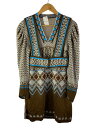yÁzmame kurogouchiFair Isle Knitted Dress/s[X/2/[/mm22fw-kn513/zcyfB[XEFAz