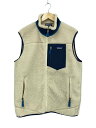 【中古】patagonia◆フリースベスト/L/ポリエステル/BEG/無地/23048SP21クラシックレトロX//【メンズウェア】