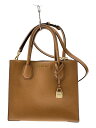 【中古】MICHAEL KORS◆ショルダーバッグ/レザー/BRW/無地/AV-1612【バッグ】