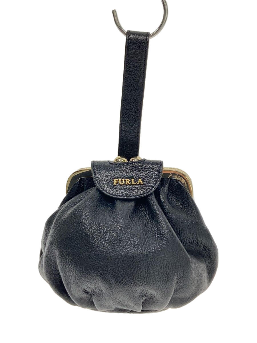 【中古】FURLA◆ハンドバッグ/--/BLK【バッグ】