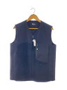 【中古】THE RERACS◆ボア/少々使用感有/ベスト/46/ウール/BLK/16FW-REBL-068-J【メンズウェア】