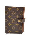 【中古】LOUIS VUITTON◆アジェンダPM_モノグラム_BRW/--/BRW/メンズ【服飾雑貨他】